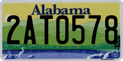 AL license plate 2AT0578