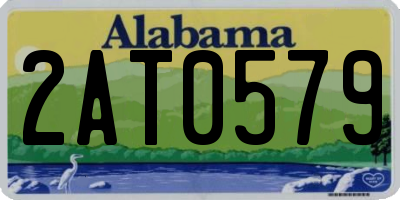 AL license plate 2AT0579