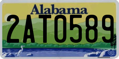 AL license plate 2AT0589