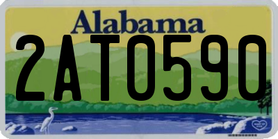 AL license plate 2AT0590