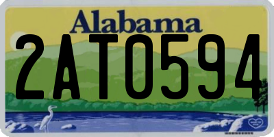 AL license plate 2AT0594