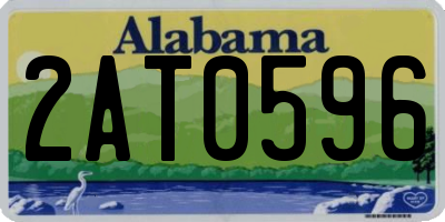 AL license plate 2AT0596