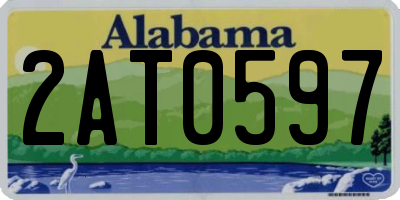 AL license plate 2AT0597