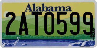 AL license plate 2AT0599