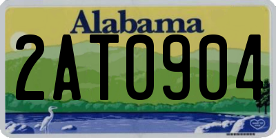 AL license plate 2AT0904
