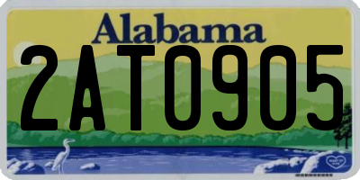 AL license plate 2AT0905