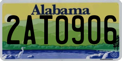 AL license plate 2AT0906