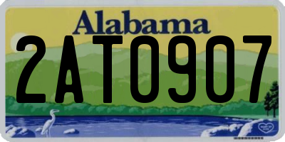 AL license plate 2AT0907