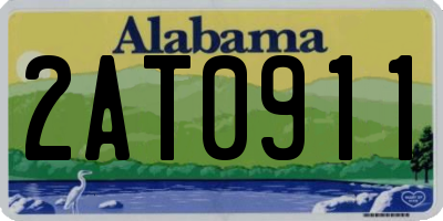 AL license plate 2AT0911