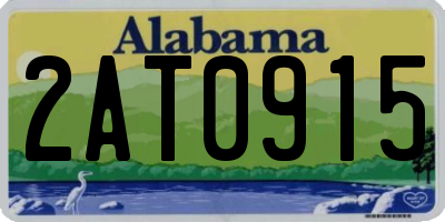 AL license plate 2AT0915