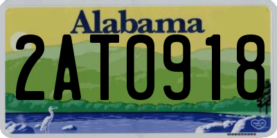 AL license plate 2AT0918