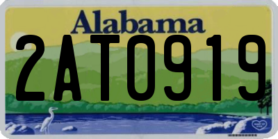AL license plate 2AT0919