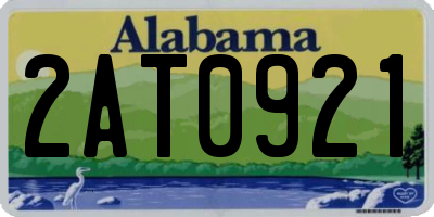 AL license plate 2AT0921