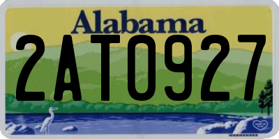 AL license plate 2AT0927
