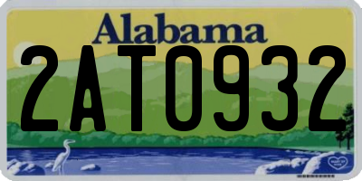 AL license plate 2AT0932