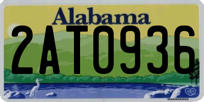 AL license plate 2AT0936