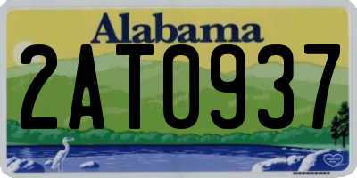 AL license plate 2AT0937