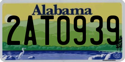AL license plate 2AT0939