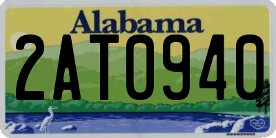 AL license plate 2AT0940
