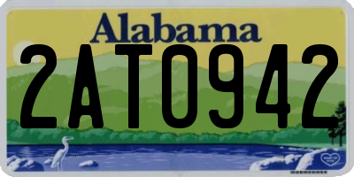 AL license plate 2AT0942