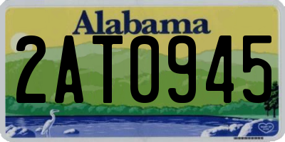 AL license plate 2AT0945