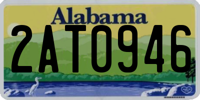 AL license plate 2AT0946