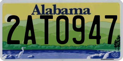 AL license plate 2AT0947