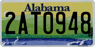 AL license plate 2AT0948