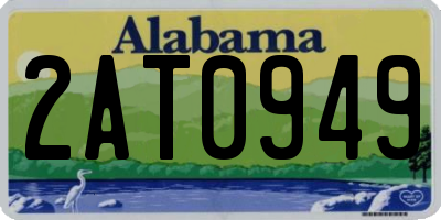 AL license plate 2AT0949