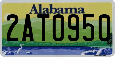AL license plate 2AT0950