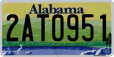 AL license plate 2AT0951