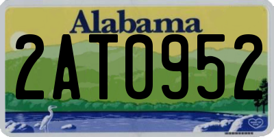 AL license plate 2AT0952