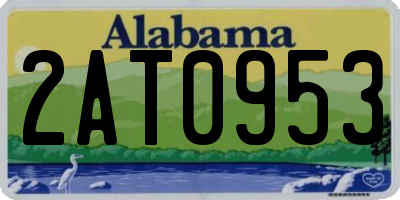 AL license plate 2AT0953