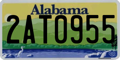 AL license plate 2AT0955
