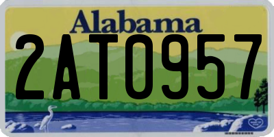 AL license plate 2AT0957