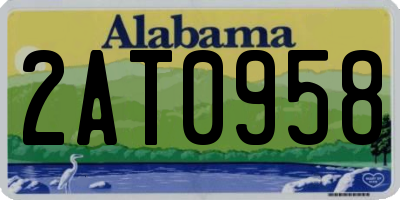 AL license plate 2AT0958