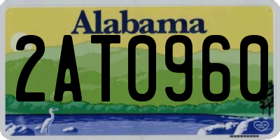 AL license plate 2AT0960