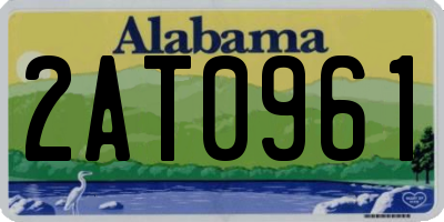 AL license plate 2AT0961