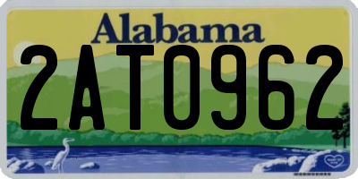 AL license plate 2AT0962