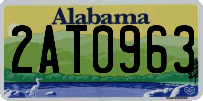 AL license plate 2AT0963