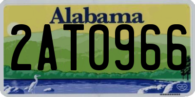 AL license plate 2AT0966