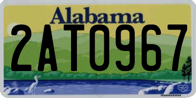 AL license plate 2AT0967