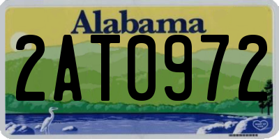 AL license plate 2AT0972