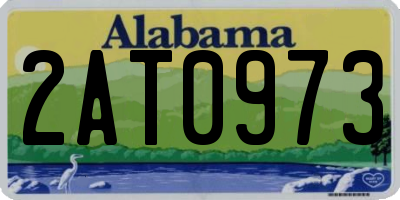 AL license plate 2AT0973