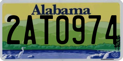 AL license plate 2AT0974