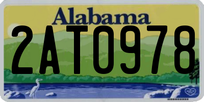 AL license plate 2AT0978