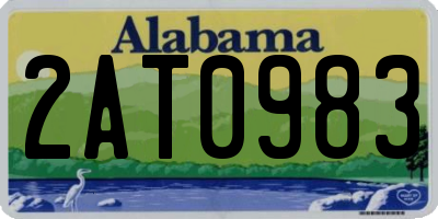 AL license plate 2AT0983