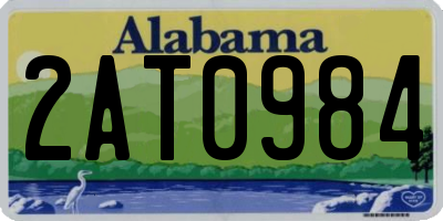 AL license plate 2AT0984
