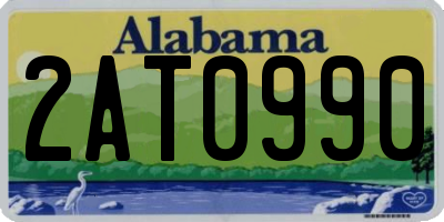 AL license plate 2AT0990