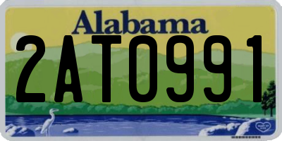 AL license plate 2AT0991